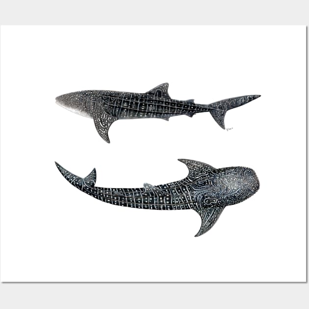 Whale sharks Wall Art by chloeyzoard